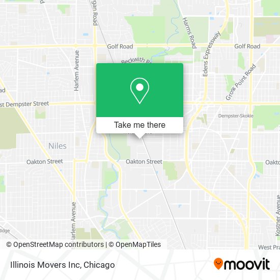 Mapa de Illinois Movers Inc