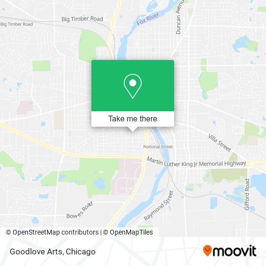 Goodlove Arts map