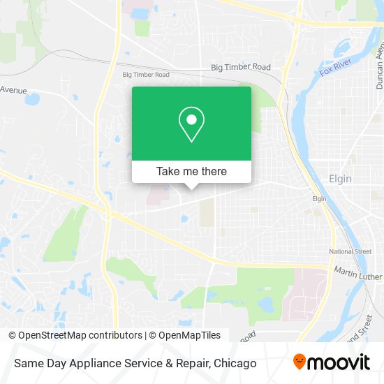 Mapa de Same Day Appliance Service & Repair