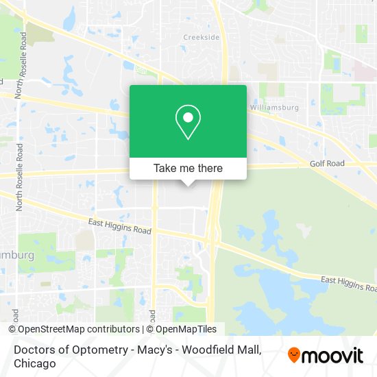Doctors of Optometry - Macy's - Woodfield Mall map
