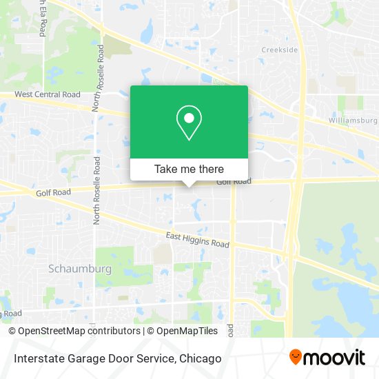 Interstate Garage Door Service map