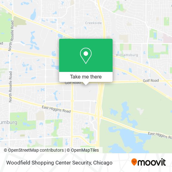 Mapa de Woodfield Shopping Center Security
