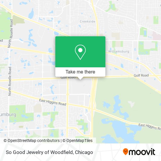 So Good Jewelry of Woodfield map