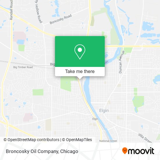 Broncosky Oil Company map