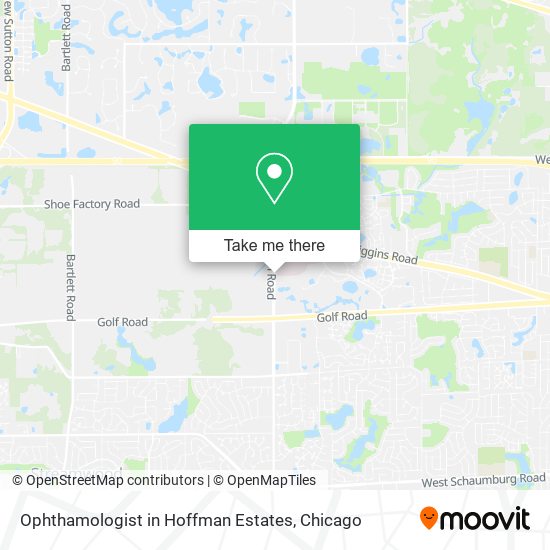 Mapa de Ophthamologist in Hoffman Estates