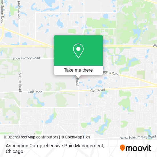 Mapa de Ascension Comprehensive Pain Management