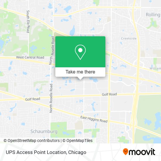 UPS Access Point Location map