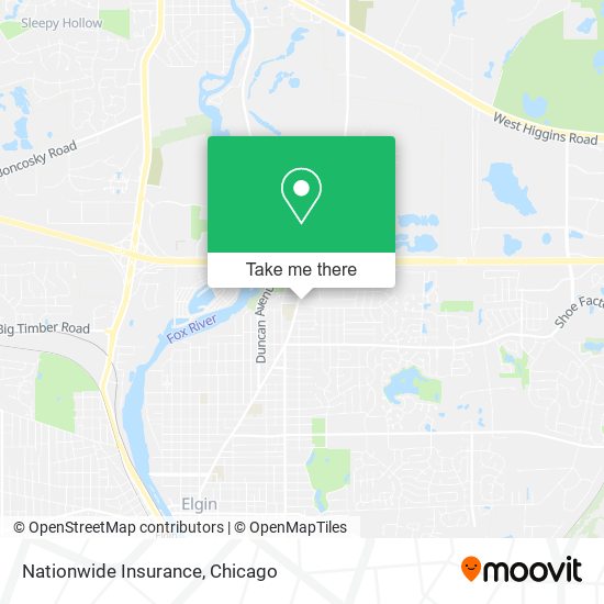 Mapa de Nationwide Insurance