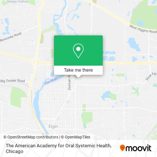 The American Academy for Oral Systemic Health map