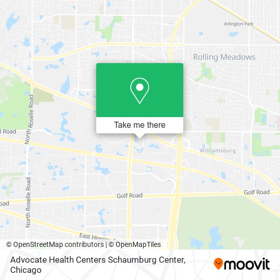 Advocate Health Centers Schaumburg Center map