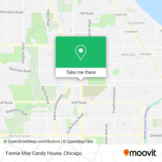 Fannie May Candy House map