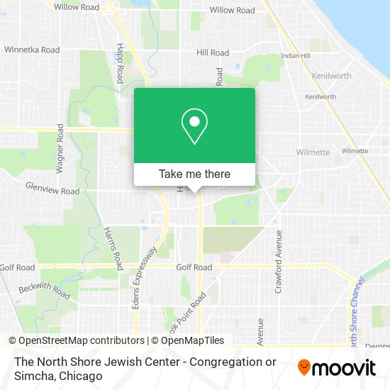 Mapa de The North Shore Jewish Center - Congregation or Simcha