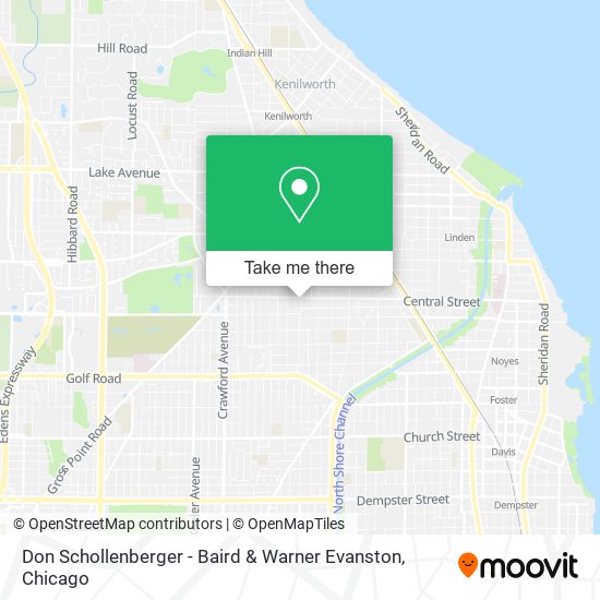Mapa de Don Schollenberger - Baird & Warner Evanston