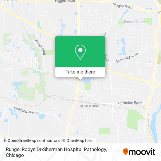 Runge, Robyn Dr-Sherman Hospital Pathology map