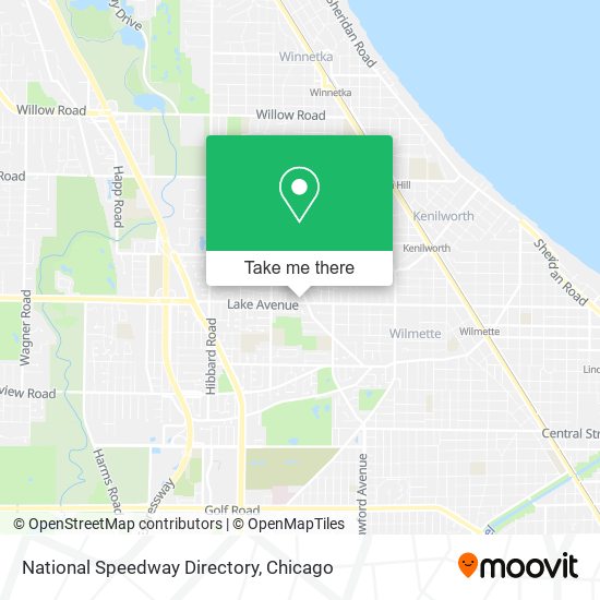 National Speedway Directory map