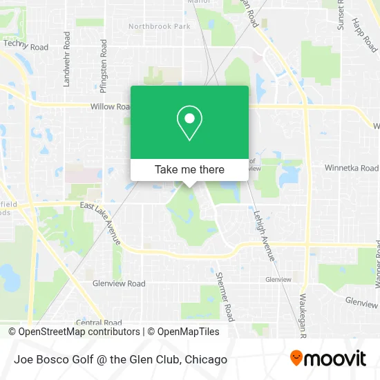 Joe Bosco Golf @ the Glen Club map