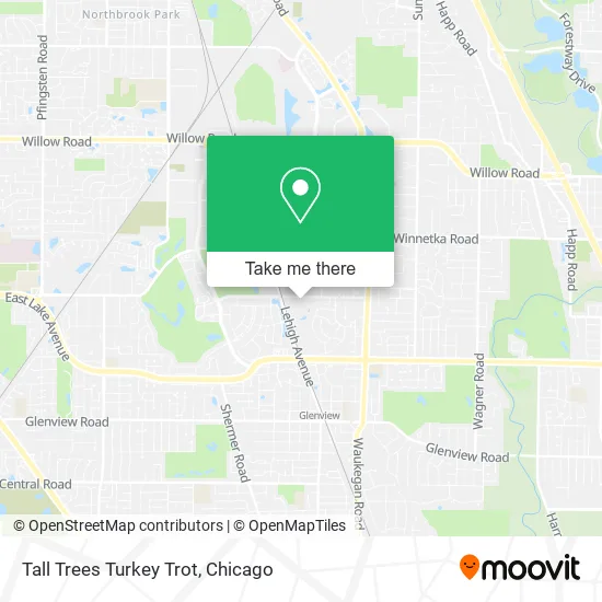 Tall Trees Turkey Trot map