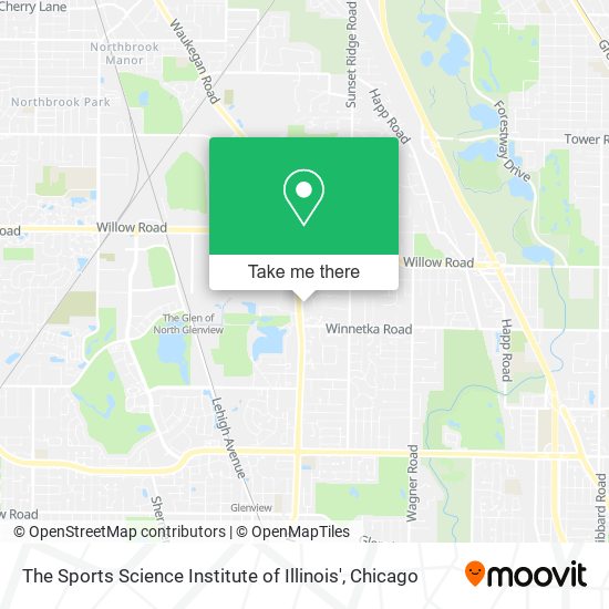 Mapa de The Sports Science Institute of Illinois'