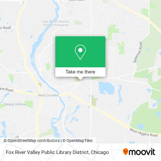Mapa de Fox River Valley Public Library District