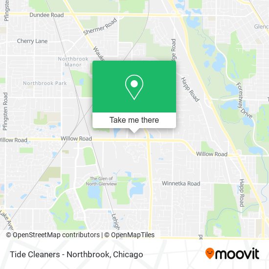 Tide Cleaners - Northbrook map