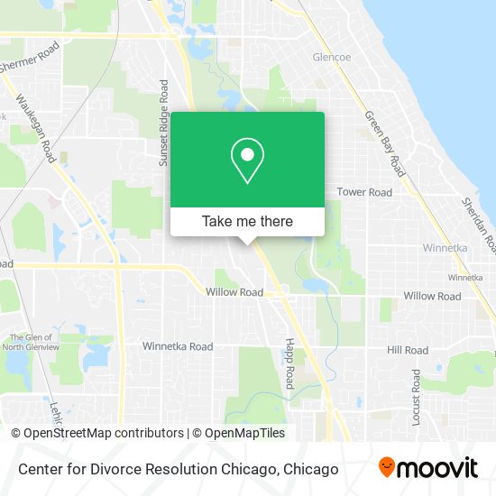 Mapa de Center for Divorce Resolution Chicago