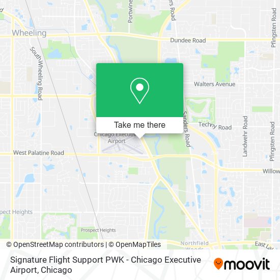Signature Flight Support PWK - Chicago Executive Airport map