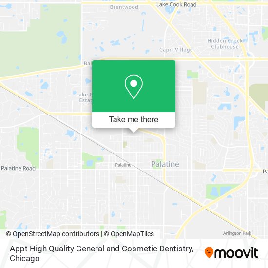 Appt High Quality General and Cosmetic Dentistry map