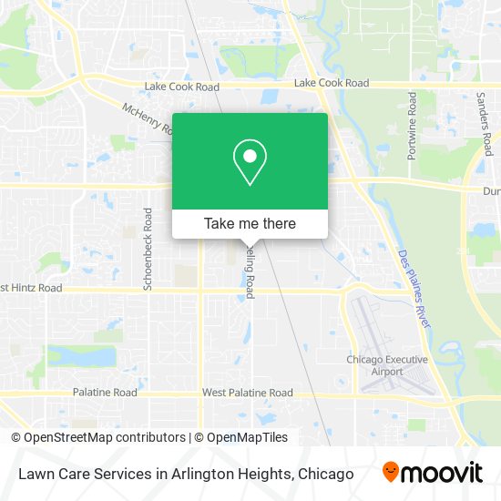 Mapa de Lawn Care Services in Arlington Heights