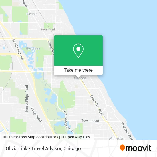 Olivia Link - Travel Advisor map