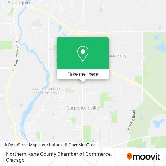 Northern Kane County Chamber of Commerce map