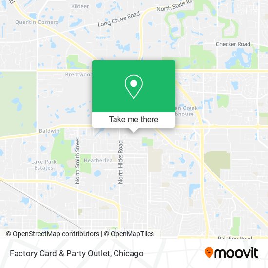 Factory Card & Party Outlet map