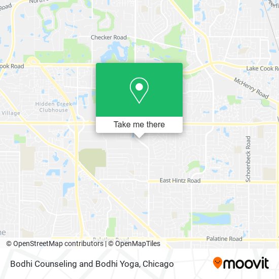 Bodhi Counseling and Bodhi Yoga map