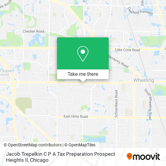 Jacob Trepelkin C P A Tax Preparation Prospect Heights Il map