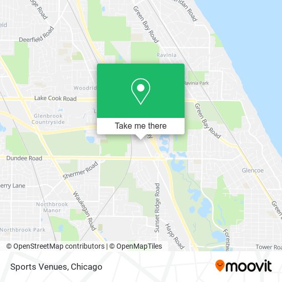 Sports Venues map