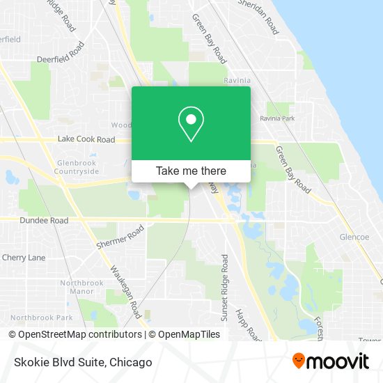 Skokie Blvd Suite map