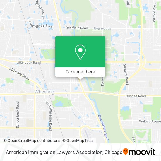 American Immigration Lawyers Association map