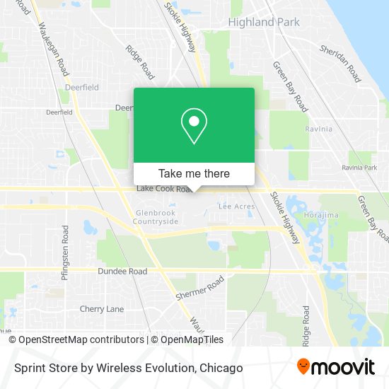 Sprint Store by Wireless Evolution map