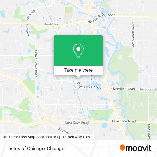 Mapa de Tastes of Chicago