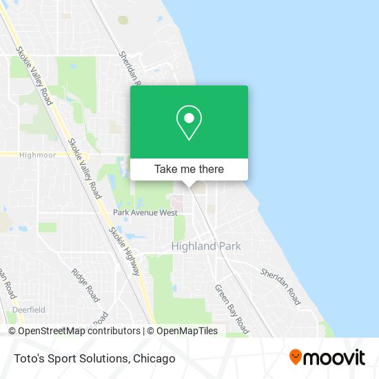 Toto's Sport Solutions map