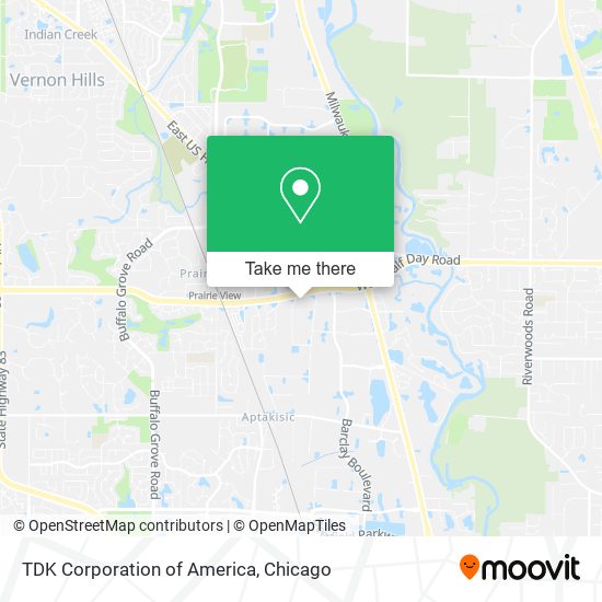 TDK Corporation of America map