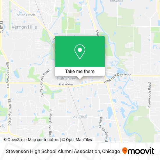 Stevenson High School Alumni Association map