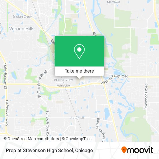 Prep at Stevenson High School map
