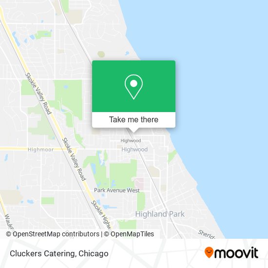 Cluckers Catering map