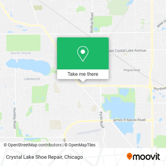 Crystal Lake Shoe Repair map