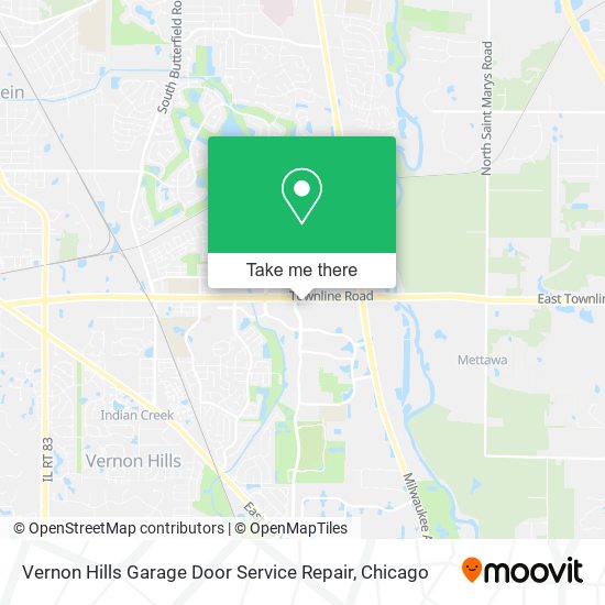 Vernon Hills Garage Door Service Repair map