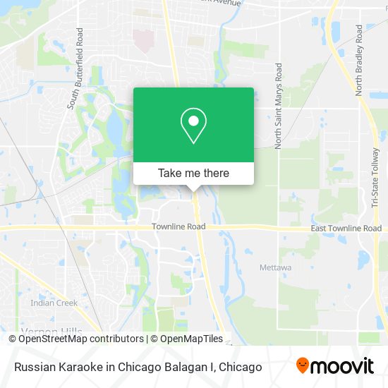 Russian Karaoke in Chicago Balagan I map