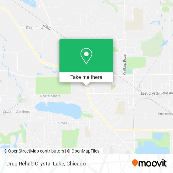 Drug Rehab Crystal Lake map