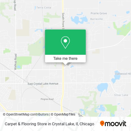 Mapa de Carpet & Flooring Store in Crystal Lake, Il