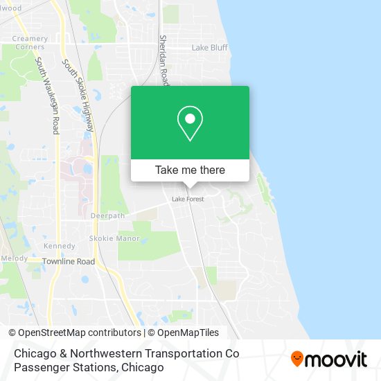 Chicago & Northwestern Transportation Co Passenger Stations map