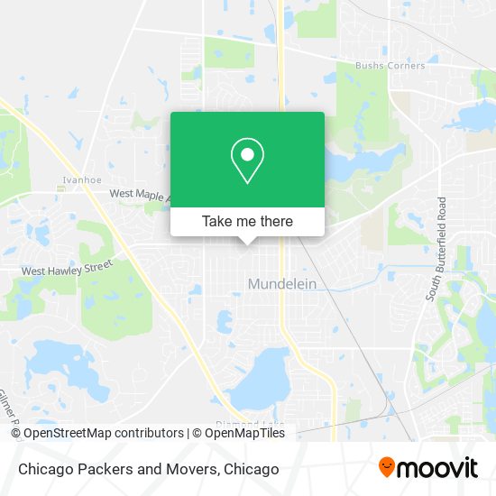 Chicago Packers and Movers map